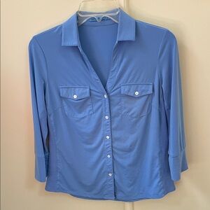 J. McLaughlin Sky Blue Button Down Shirt